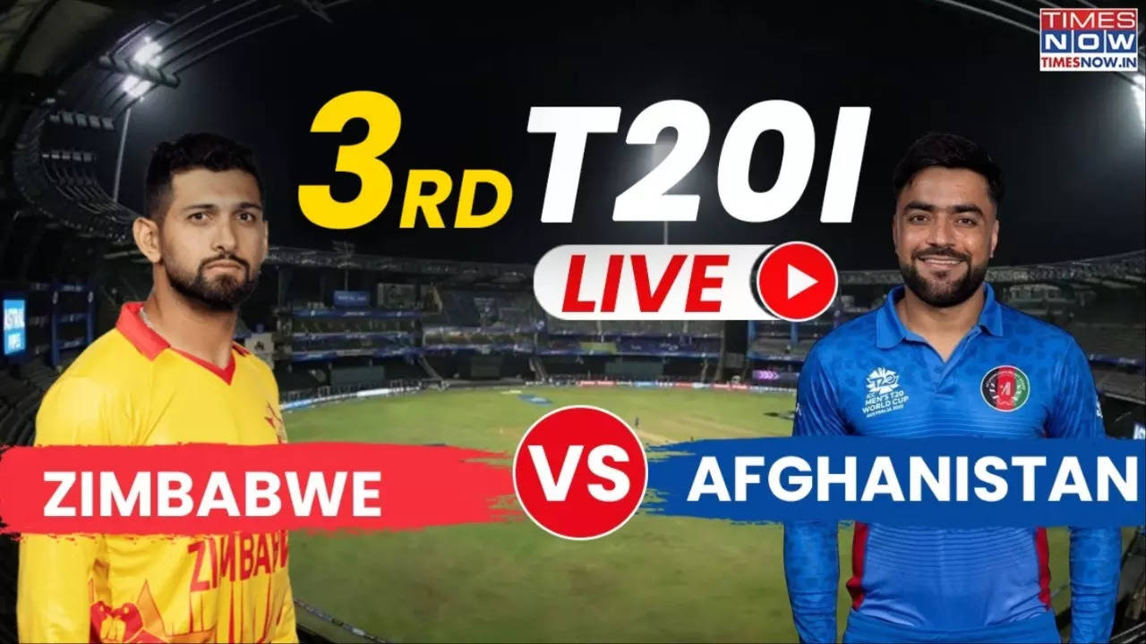 ZIM VS AFG 3rd T20I LIVE Score Faraz Akram Departs For 6 Zimbabwe Six Down