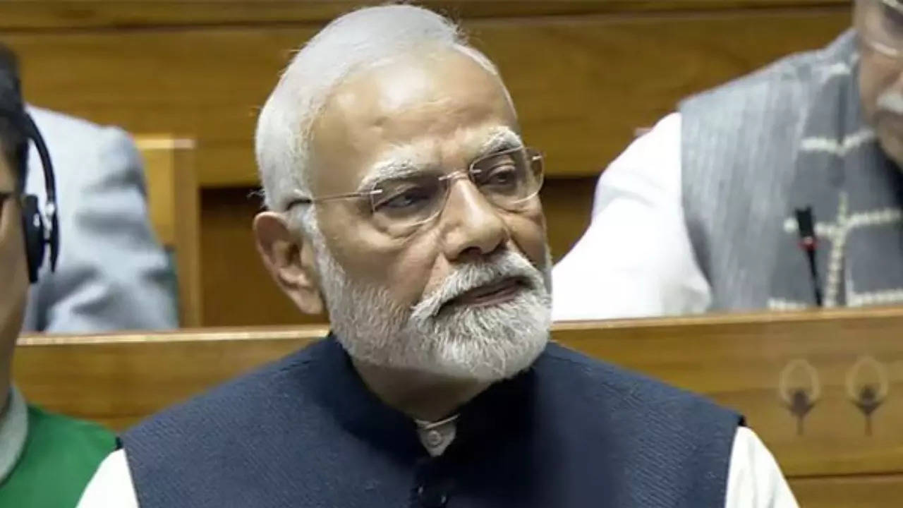 PM Narendra Modi in Lok Sabha