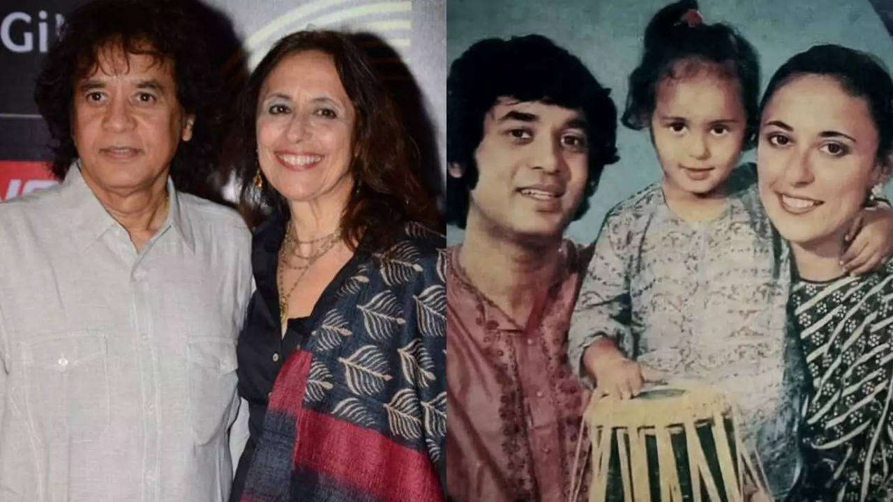 Zakir Hussain Death: All About Music Maestro's  Wife Antonia Minnecola And Daughters Isabella, Anisa