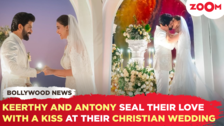 Happy Ever After Keerthy Suresh and Antony Thattil seal their love with a kiss in Christian wedding