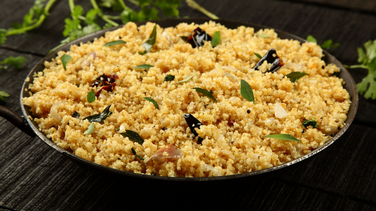 Rava khichdi for wholesome breakfast