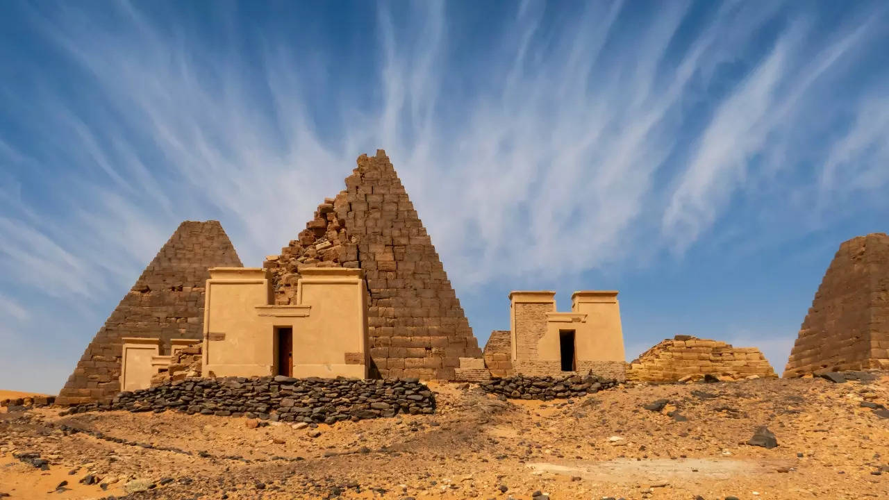 Nubian pyramids in Meroe, Sudan. | Image courtesy: Moiz Cukurel/Getty Images via Canva.com