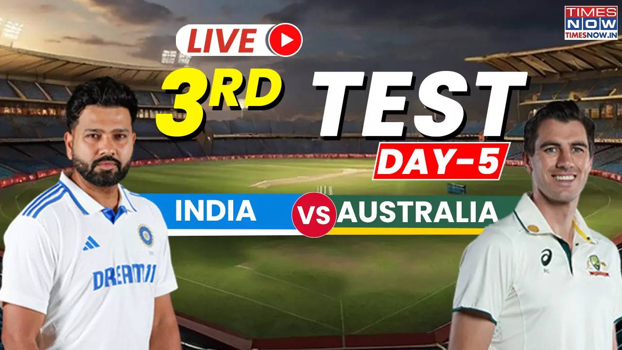 India vs Australia Live Score 3rd Test Day 5 Jasprit Bumrah Removes Usman Khawaja 