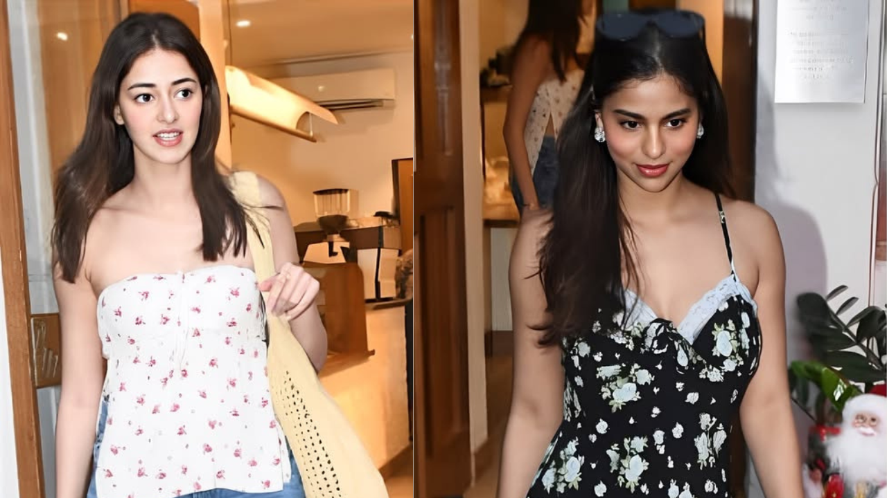 Ananya Panday and Suhana Khan at their monthly meet-up