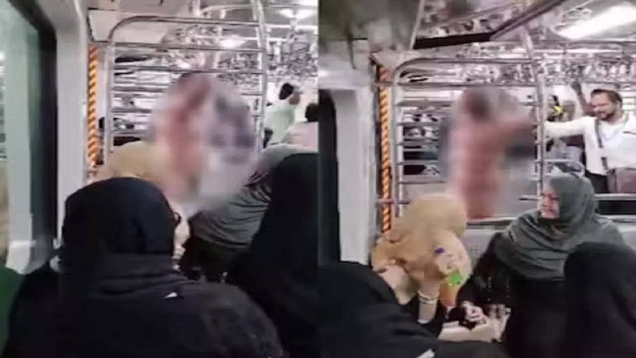 mumbai local naked man enters in womens coach video viral