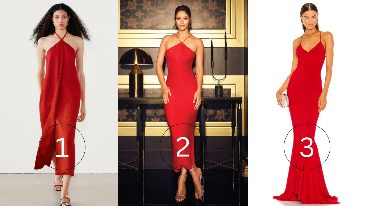 Which of these dresses is the most expensive?