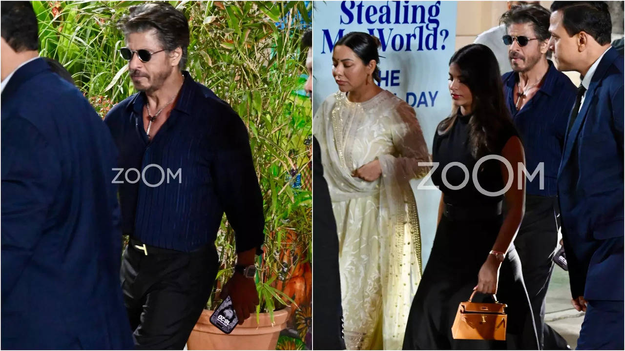 Shah Rukh Khan Cheers For Son AbRam Khan, Attends School Function With Gauri, Suhana