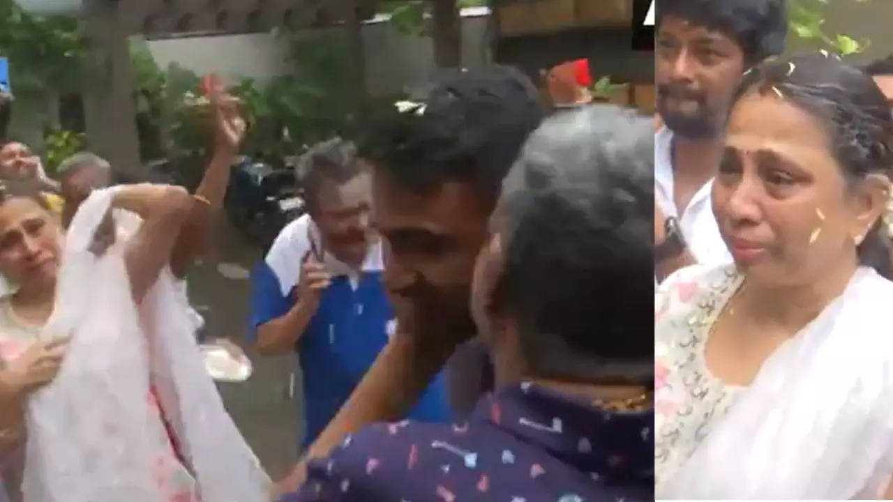 WATCH: Ravichandran Ashwin's Mother In Tears; Father Kisses Him As Son Returns Home After Shock Retirement