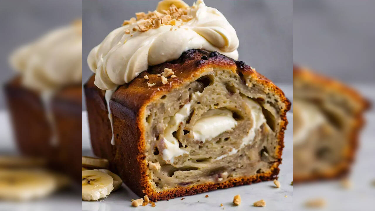 Ditch Your Ordinary Bread And Try Cream Cheese Filled Banana Bread For Hearty Feasting