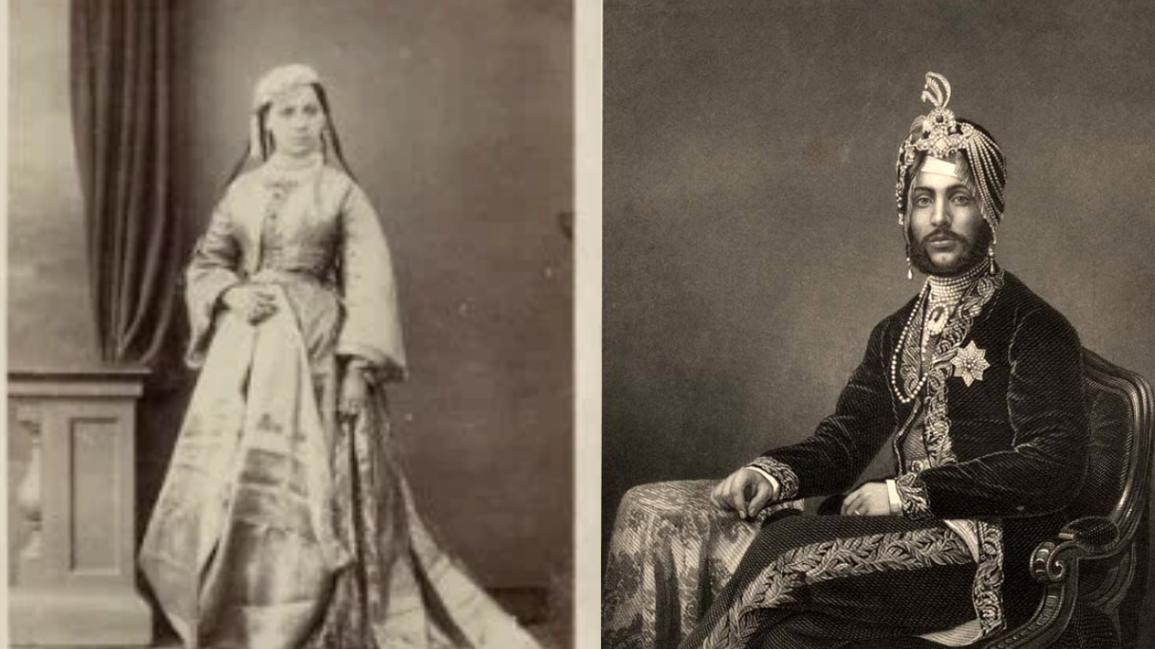 (L to R) Maharani Bamba Müller and Maharaja Duleep Singh