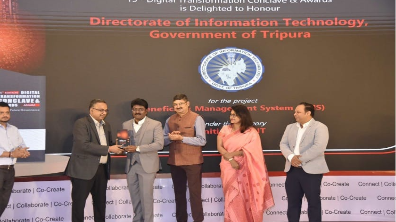 Tripura’s Directorate of Information Technology Wins Prestigious National Digital Transformation Award 2024