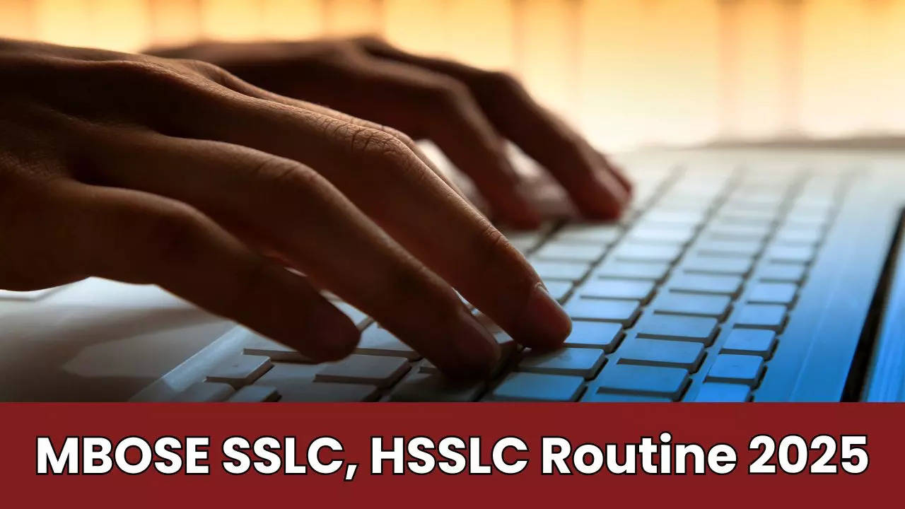 MBOSE SSLC, HSSLC Routine 2025 Revised