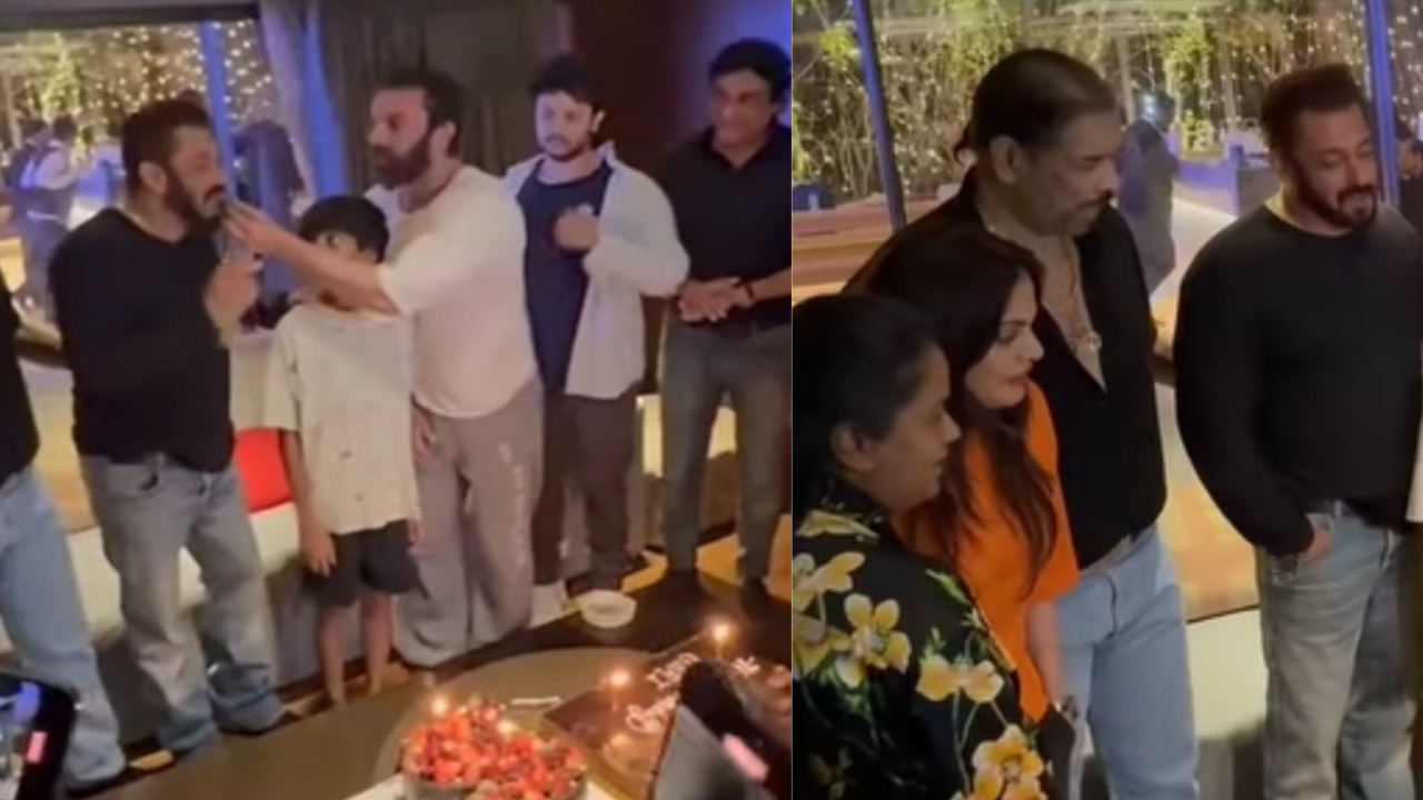 Sohail Khan Feeds Cake To Salman, Sisters Alvira-Arpita Clap In UNSEEN Video From Birthday Bash