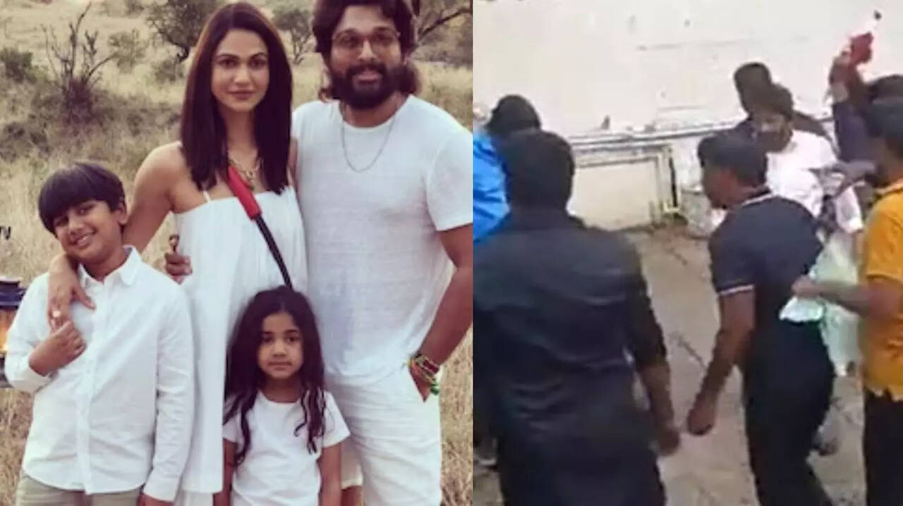 Allu Arjun's Children Evacuated After Protestors Vandalise Pushpa 2 Actor's Home Amid Stampede Row. WATCH