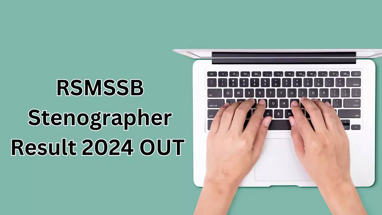 RSMSSB Stenographer Result 2024 OUT 