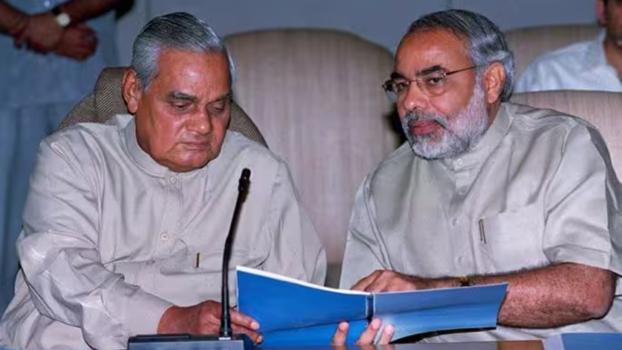 PM Narendra Modi and Atal Bihari Vajpayee