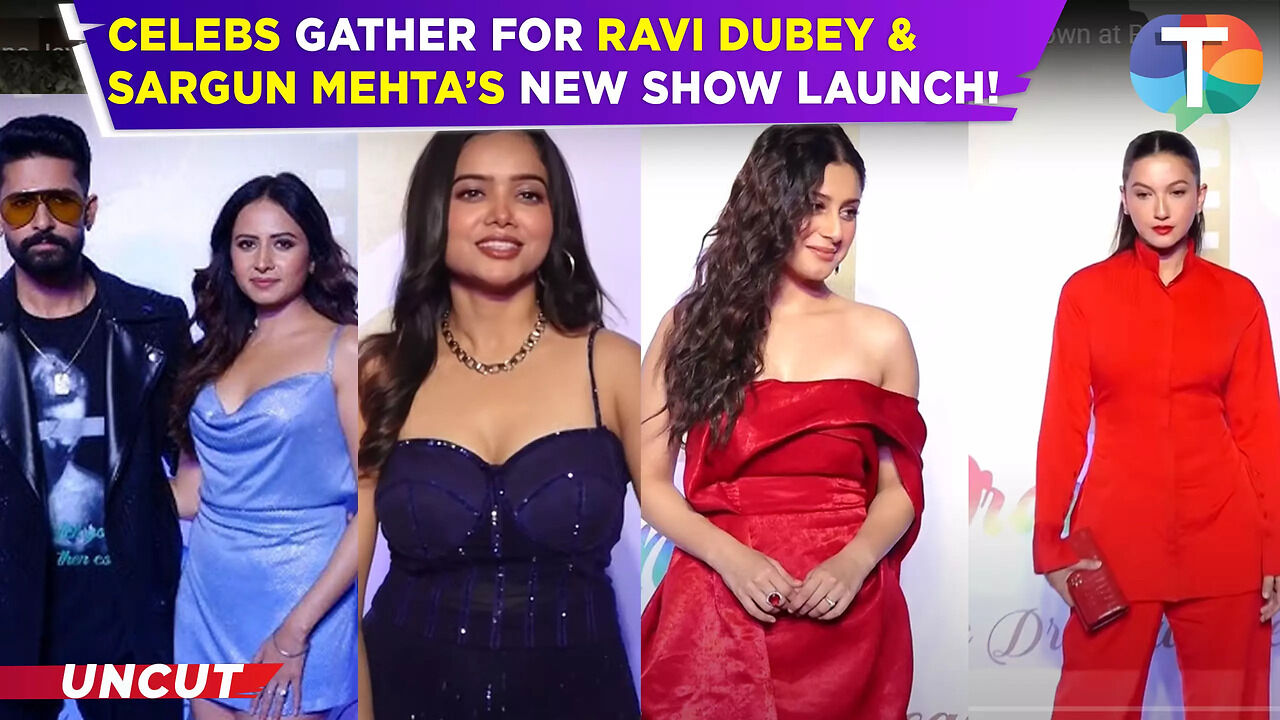 Isha Malviya, Manisha Rani & other celebs ARRIVE at Ravi Dubey-Sargun ...