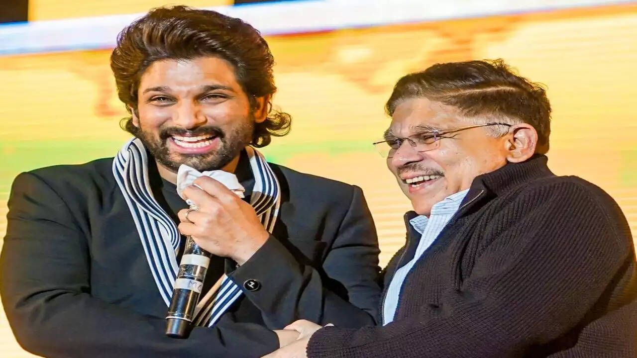 Allu Arjun with father Allu Aravind