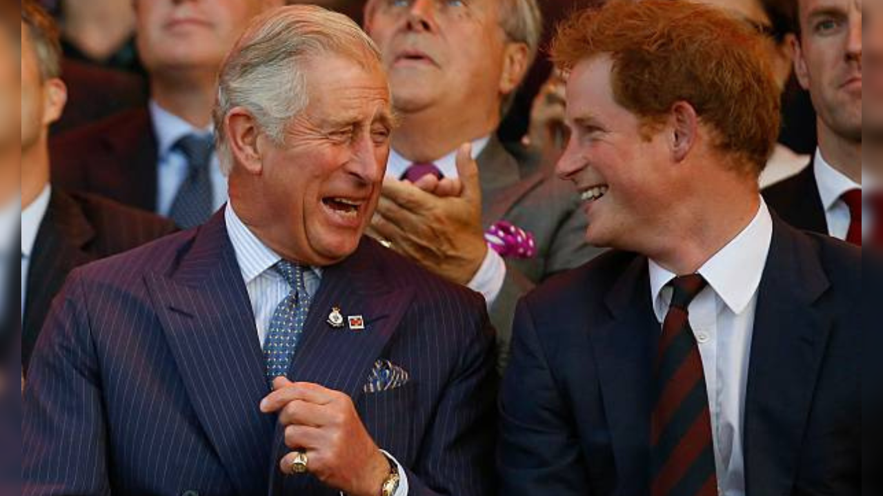 King Charles and Prince Harry in 2014 (Credits: Getty Images)