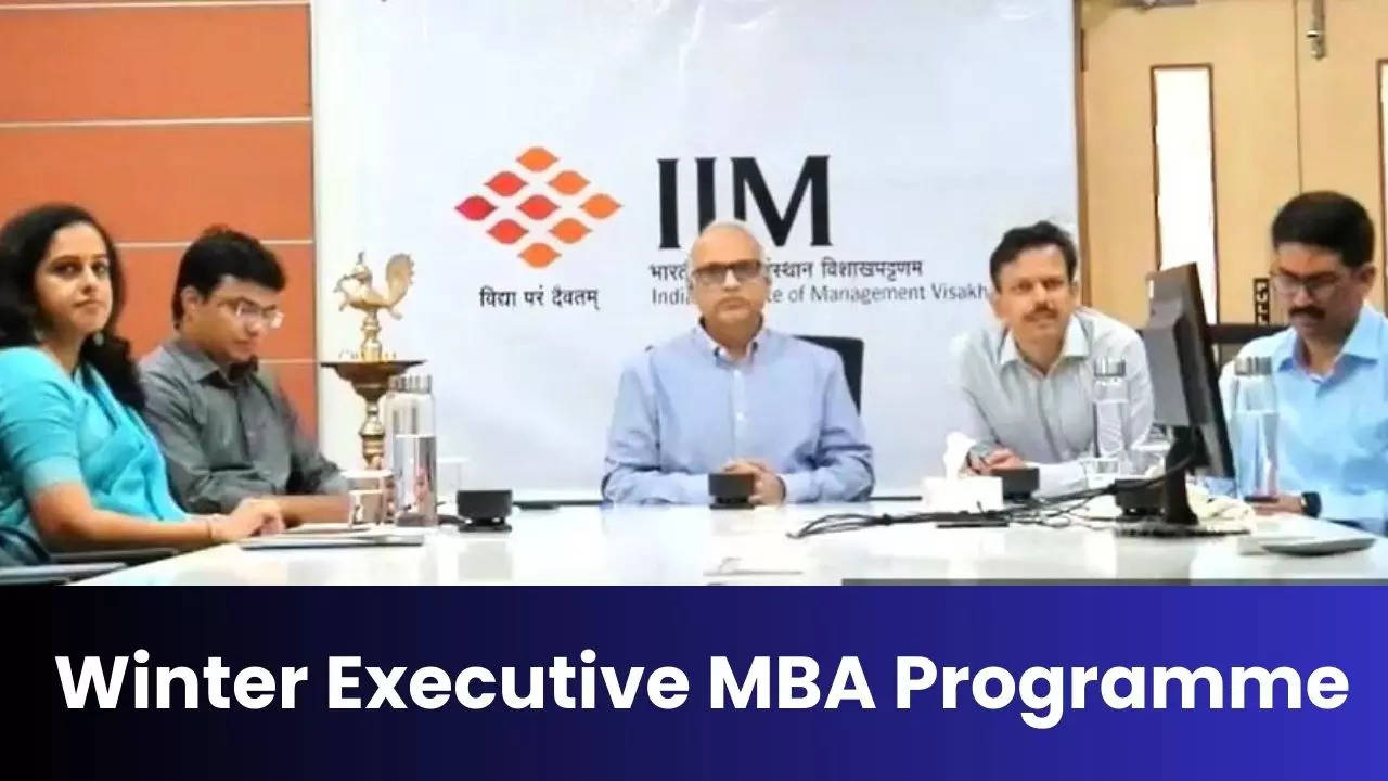 Professors from IIM Visakhapatnam including Prof M Chandrasekhar Director, IIM Visakhapatnam during the online induction of the batch.