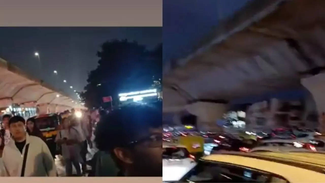 Huge Traffic Jam At Bengaluru's Phoenix Mall of Asia