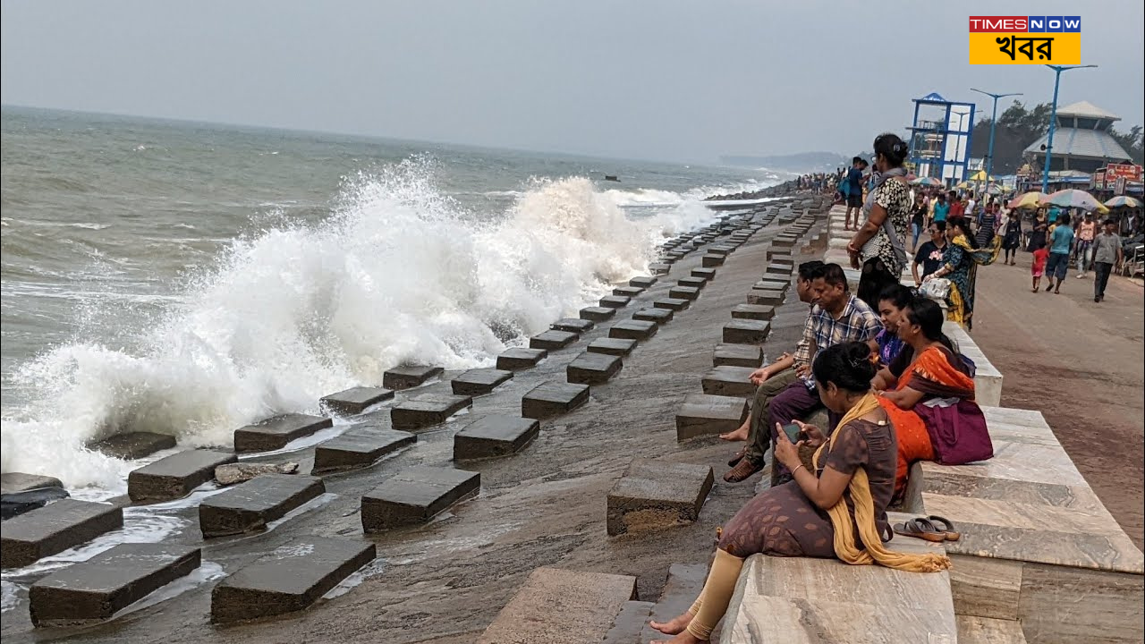 Digha huge tide situation in digha weather office alert all fishermen for two days