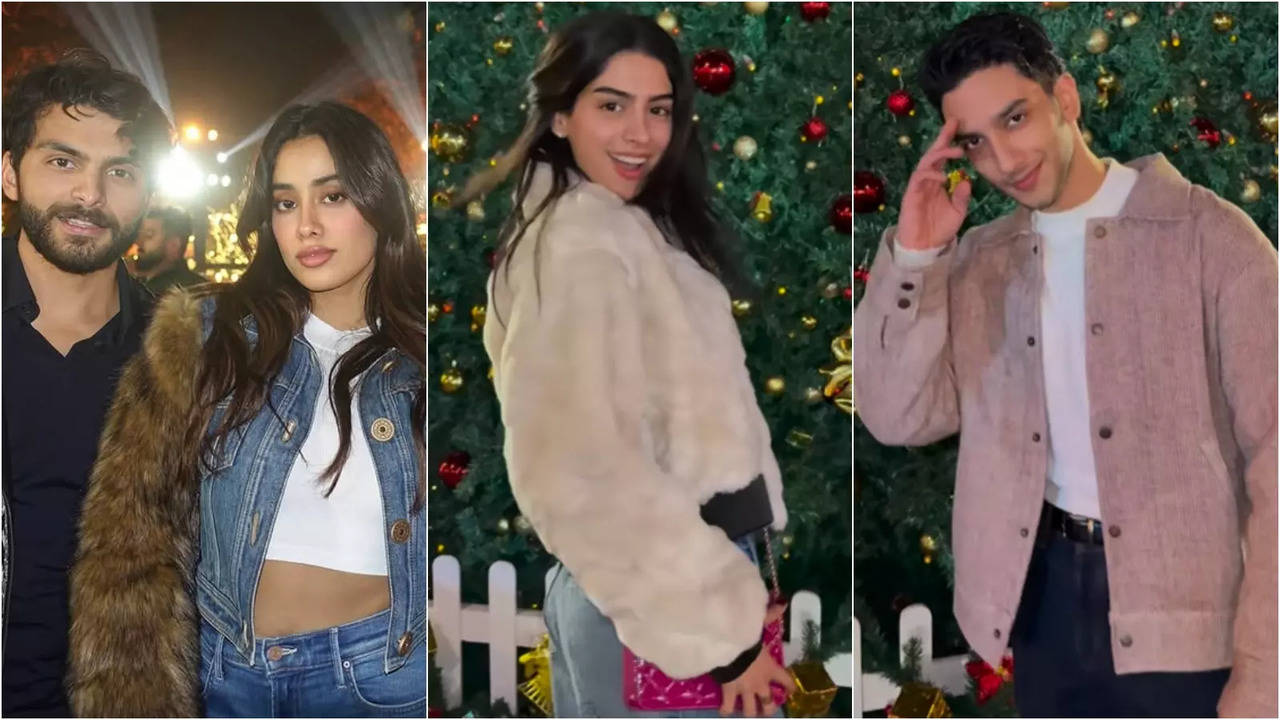 Janhvi Kapoor, Khushi Kapoor Celebrate Christmas 2024 With BFs Shikhar Pahariya And Vedang Raina In Jamnagar