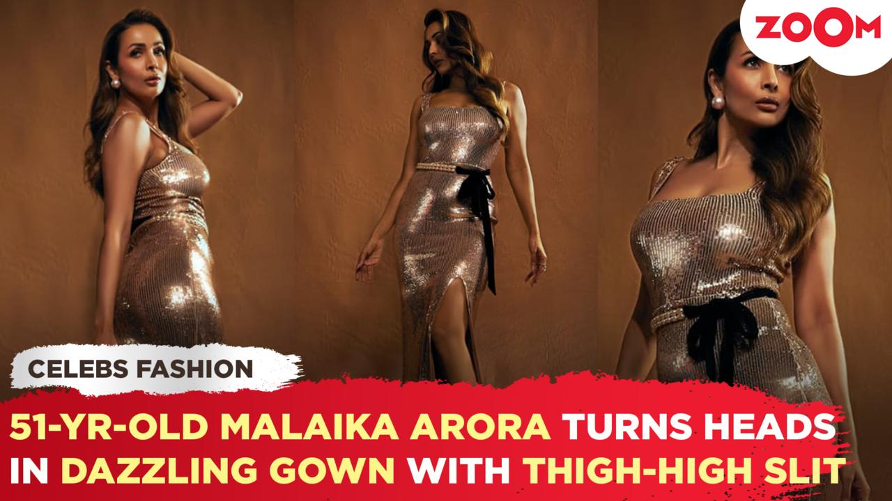 51-year-old Malaika Arora turns heads in dazzling gown with thigh-high slit