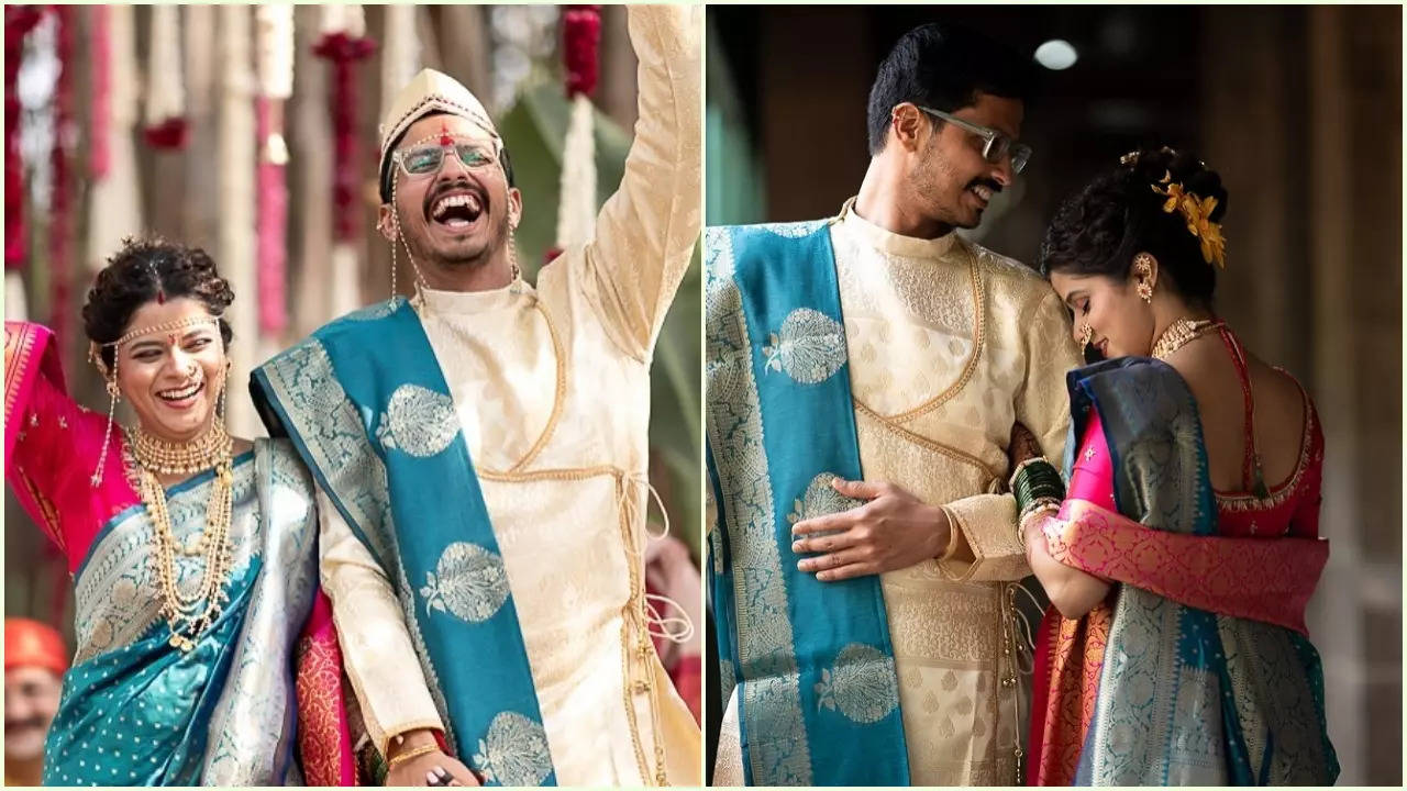 Aai Kuthe Kaay Karte Fame Kaumudi Walokar Ties The Knot With Beau Aakash Chowkase - See First Wedding Pictures