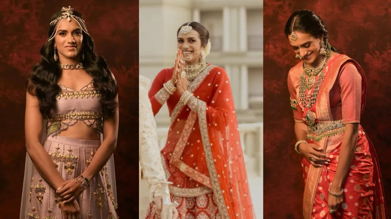 Decoding PV Sindhu's bridal looks