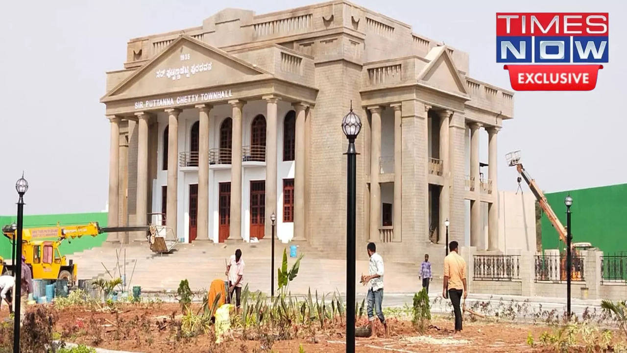 The Iconic 'Twon Hall' Building Recreated for 'KD - The Devil' Kannada Film