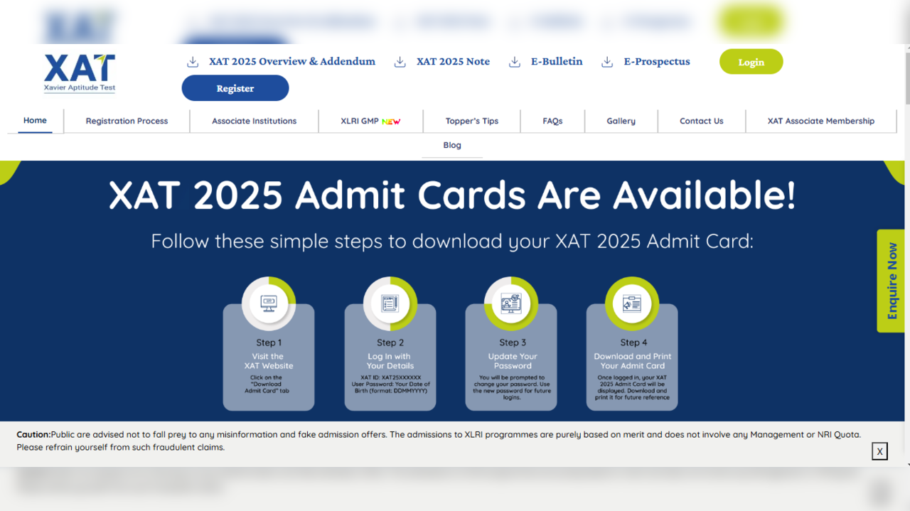 XAT Admit Card 2025 Released on xatonline.in, Exam on Jan 5