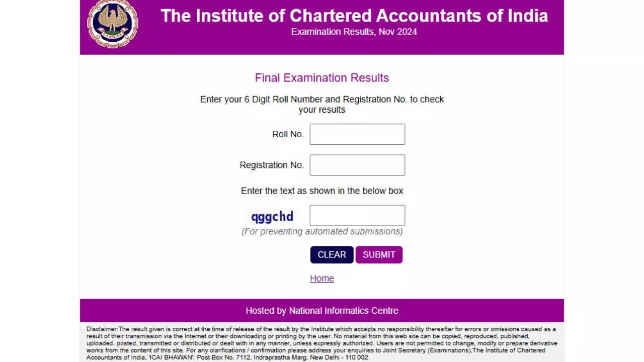 ICAI CA Final Result 2024 Out