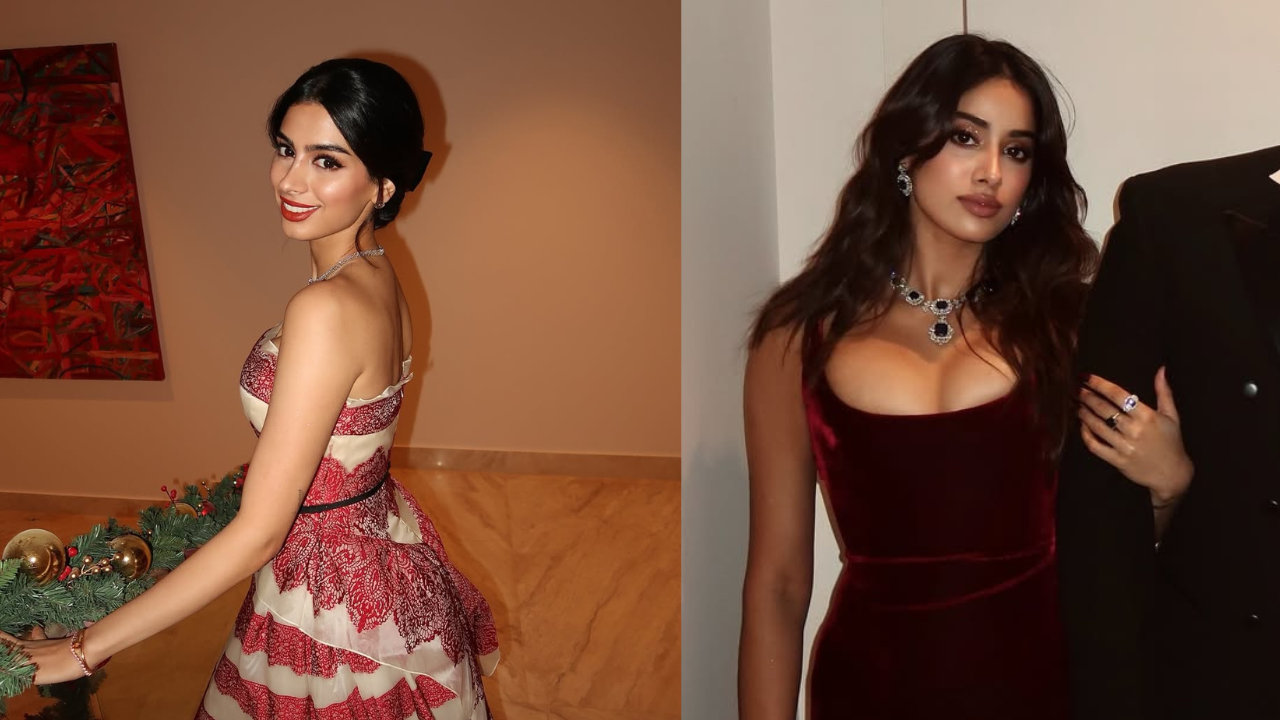 Couture Dresses To Diamond Necklaces, Janhvi And Khushi Kapoor's High-Fashion Festive Looks In Jamnagar