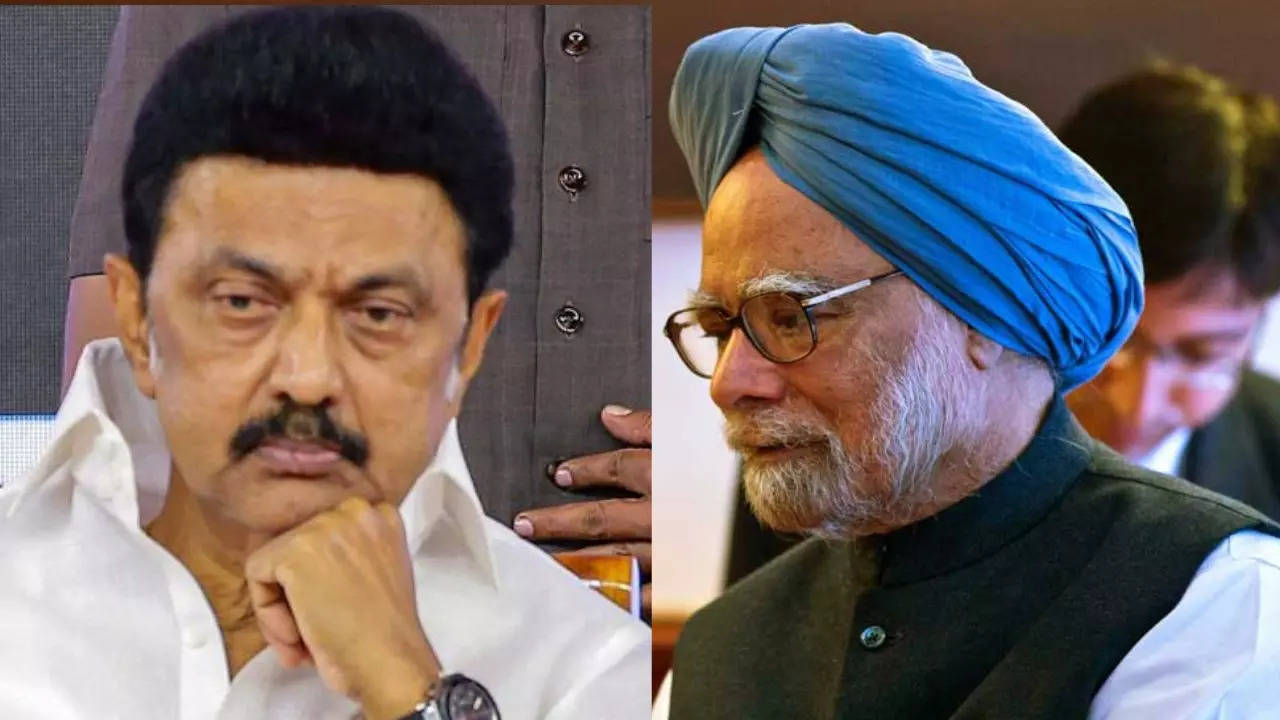 mkstalin - manmohan singh