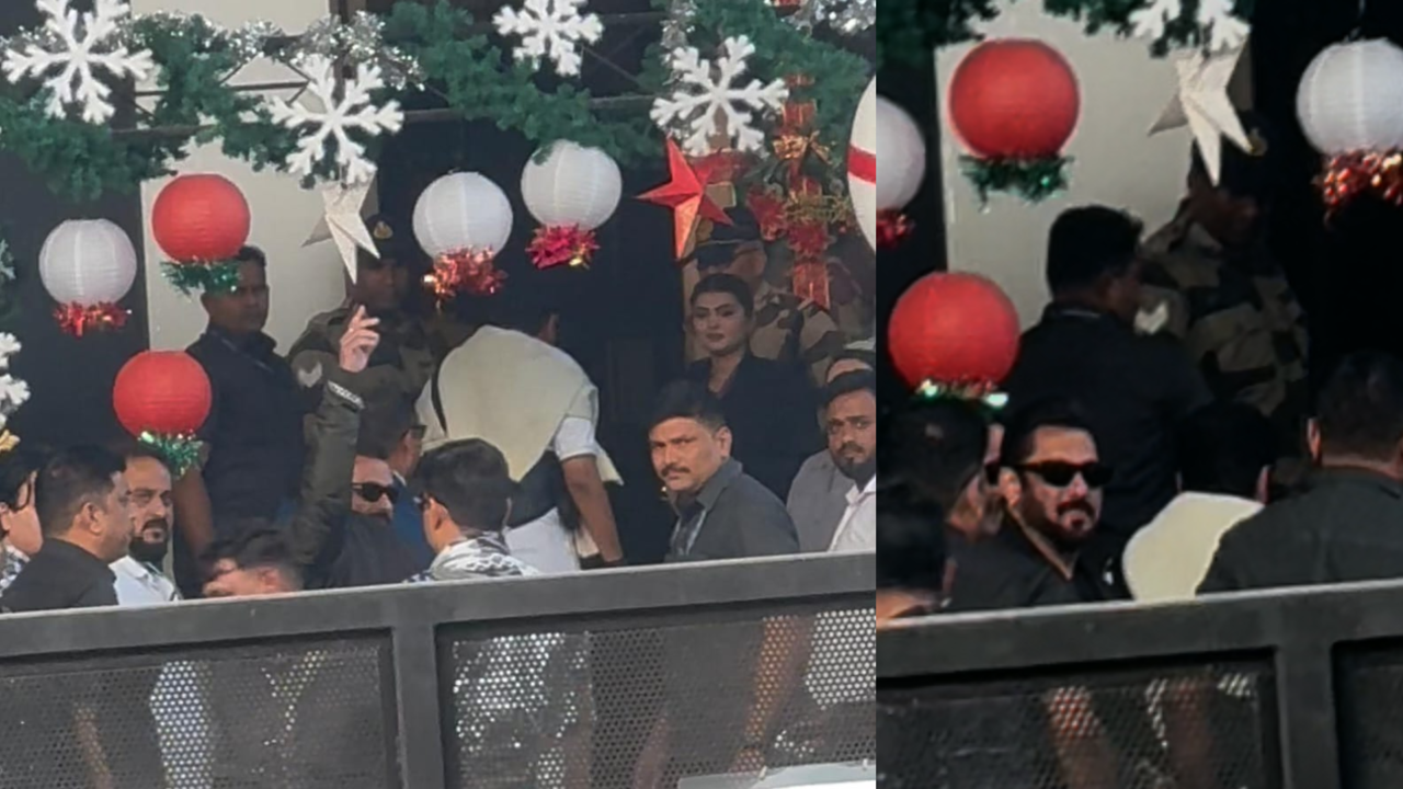 Salman Khan Makes Brief Birthday Appearance, Waves At Fans Amid High Security