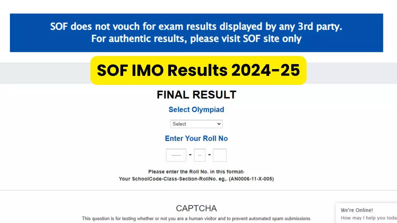 SOF IMO Results 2024-25 Soon