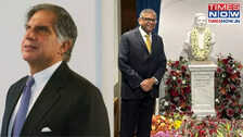 N Chandrasekaran unveils Ratan Tata's statue at Bombay House on his 87th birth anniversary