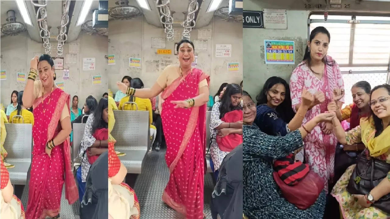 mumbai local woman dance video