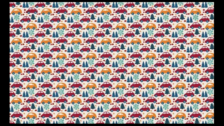 Optical illusion, where is Santa hiding, you have 7 seconds to find him