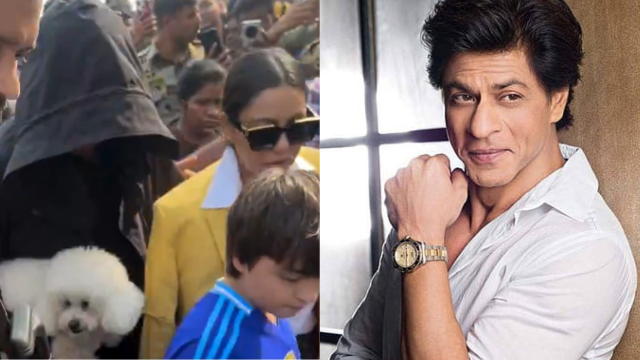 Shah Rukh Khan Spotted Holding Pet Dog In His Arms. Fans Call It 'Ultimate Dose Of Cuteness'