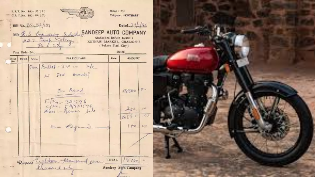 Royal Enfield Bullet 350 1986 Price Bill Viral