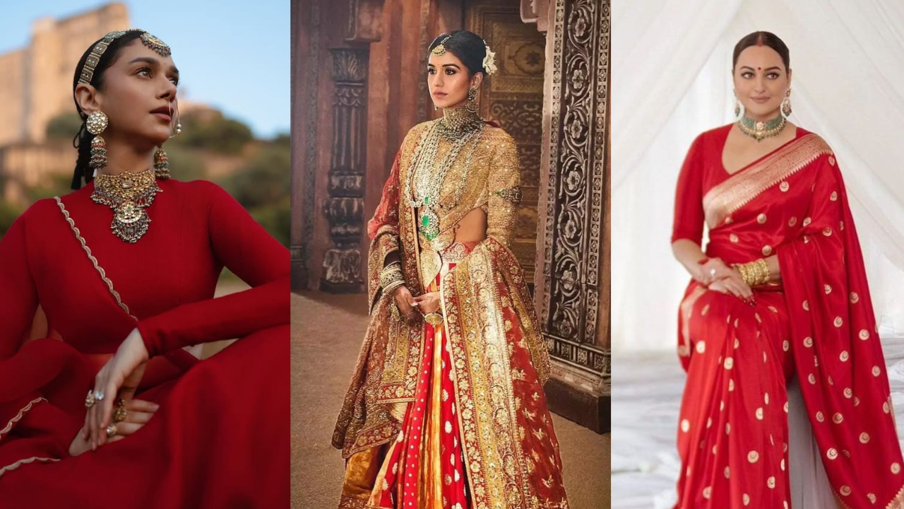 Celebrity Brides Who Ditched Pastels, Pinks And Beige For Sindoori Red In 2024