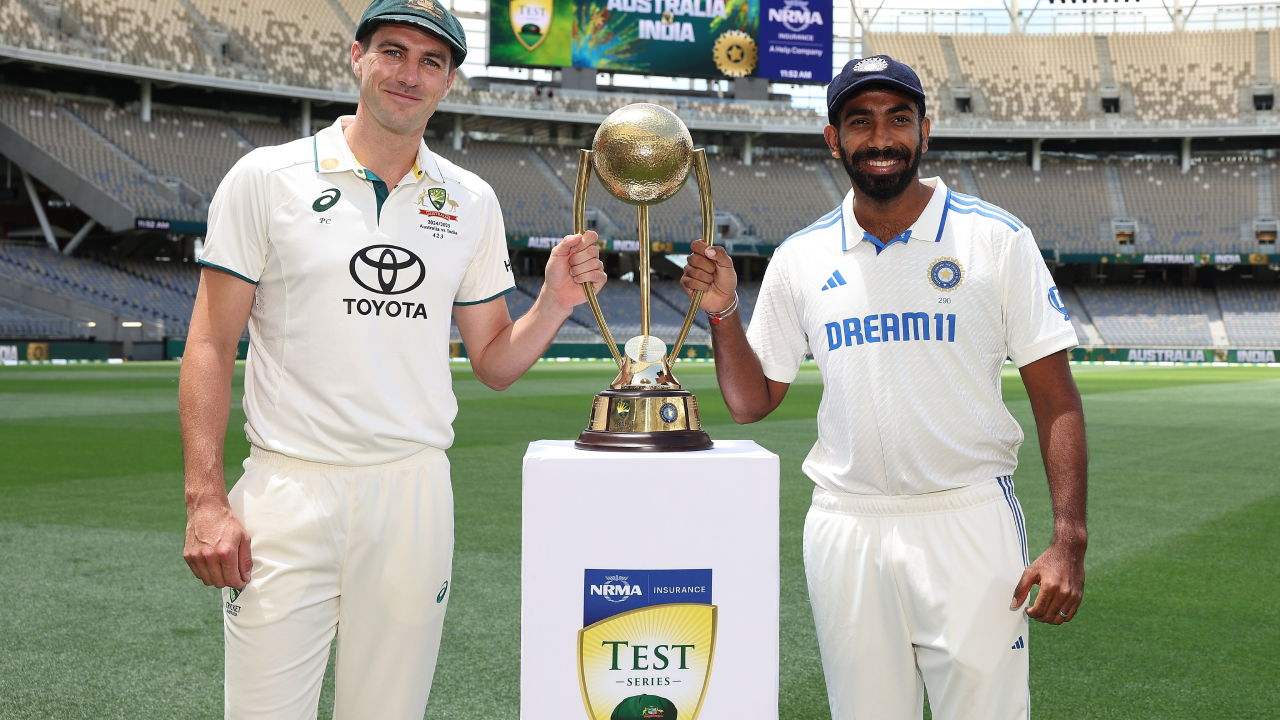 Jasprit bumrah Pat cummins trphy photoshoot