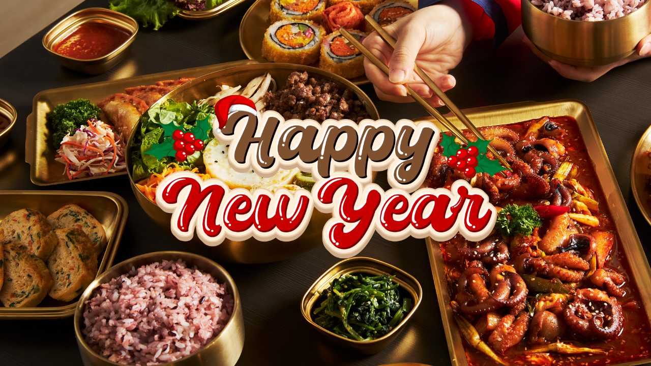 Happy New Year 2025- Korean food menu