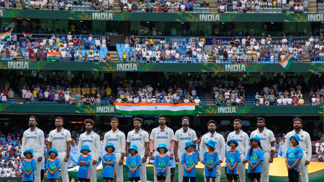 Indian Cricket Team Test National Anthem 2024 AP