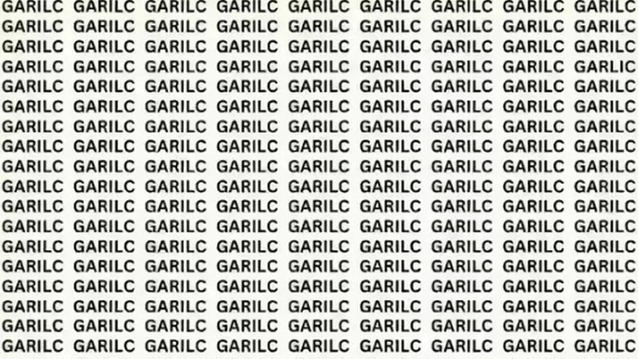 Spot the Correct Garlic Spelling in 10 Seconds.