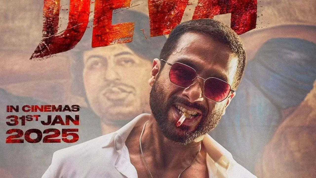 Deva First Look Poster Out! Shahid Kapoor Tries To Pull Off Bachchan Vibes, Burns It Deewaar Style