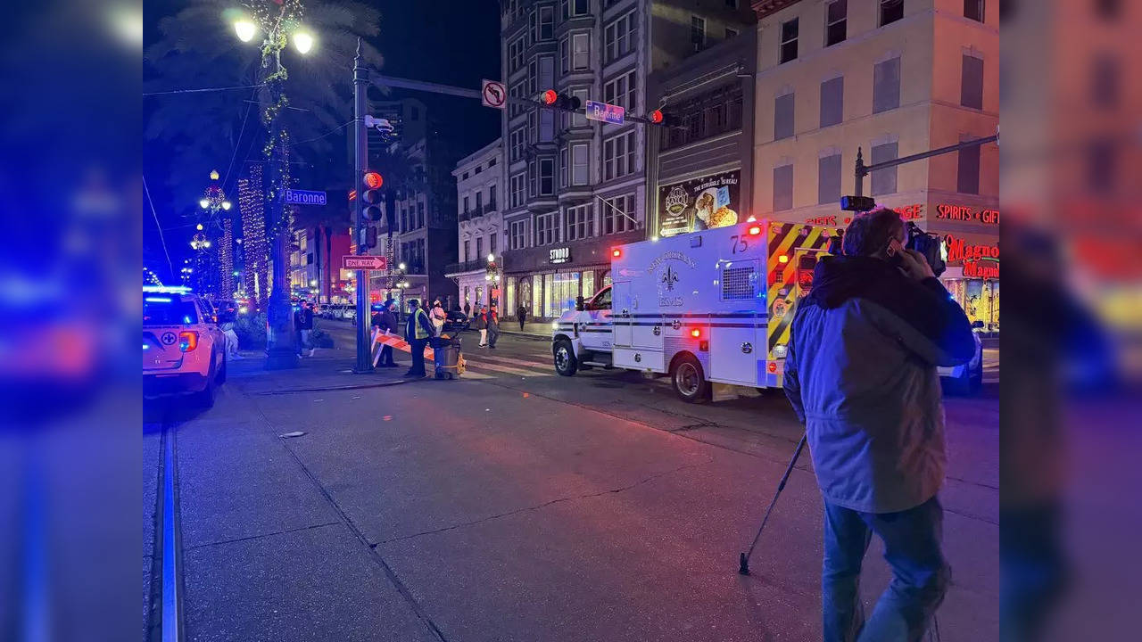 Ten dead after vehicle drives into large crowd in New Orleans