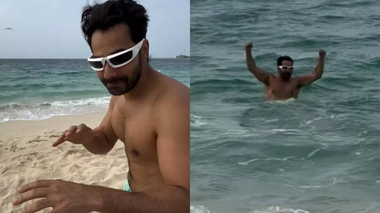 Varun Dhawan Welcomes 2025 With A Bang, Takes A Dip In Freezing Ocean. Watch